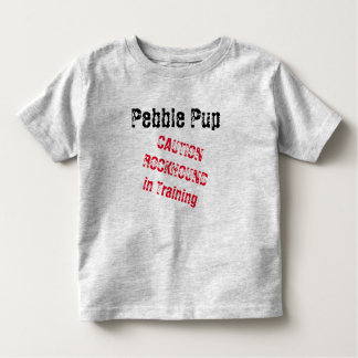 Pebble Pup Vorsicht Rockhound in Training 2t-6t Kleinkind T-shirt