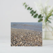 Pebble Seashore Postcard Postkarte (Stehend Vorderseite)