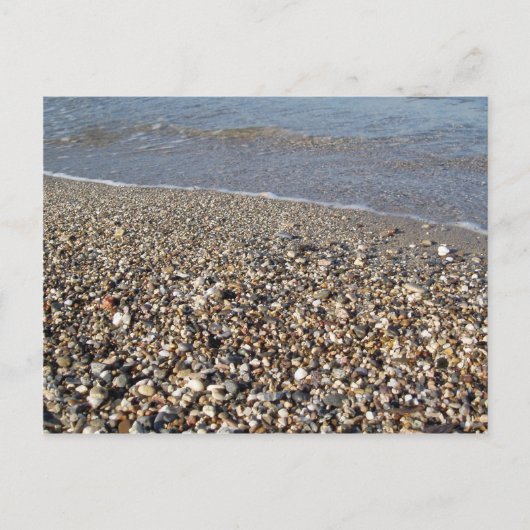 Pebble Seashore Postcard Postkarte (Vorderseite)