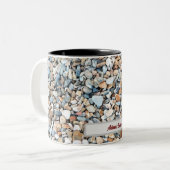 Pebble Stone-Design Zweifarbige Tasse (Vorderseite Links)