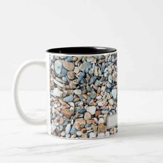 Pebble Stone-Design Zweifarbige Tasse (Links)