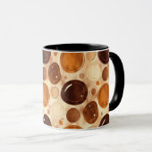Pebble Texture Coffee Mug – Modern Neutral Style Tasse (VorderseiteRechts)