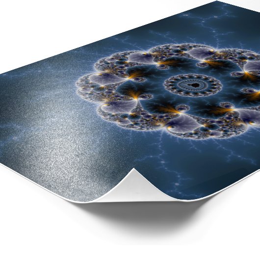 Pebbled Fraktal Art Fotodruck (Ecke)