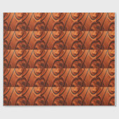 Pebbled Passion – Basketball-Textur Makro Geschenkpapier (Flach)