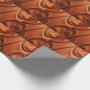 Pebbled Passion – Basketball-Textur Makro Geschenkpapier