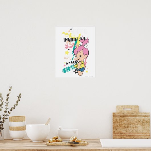 PEBBLES™ 80er Punk Poster (Küche)