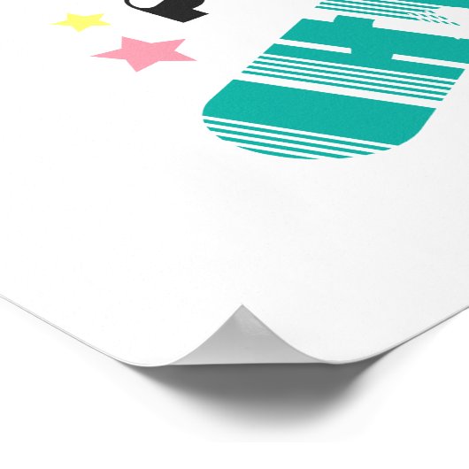 PEBBLES™ 80er Punk Poster (Ecke)