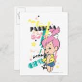 PEBBLES™ 80er Punk Postkarte (Vorne/Hinten)