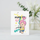 PEBBLES™ 80er Punk Postkarte (Stehend Vorderseite)