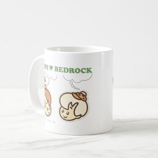 PEBBLES™ and Bam Bam Love Bedrock Kaffeetasse (Vorderseite Links)