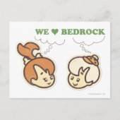 PEBBLES™ and Bam Bam Love Bedrock Postkarte (Vorderseite)