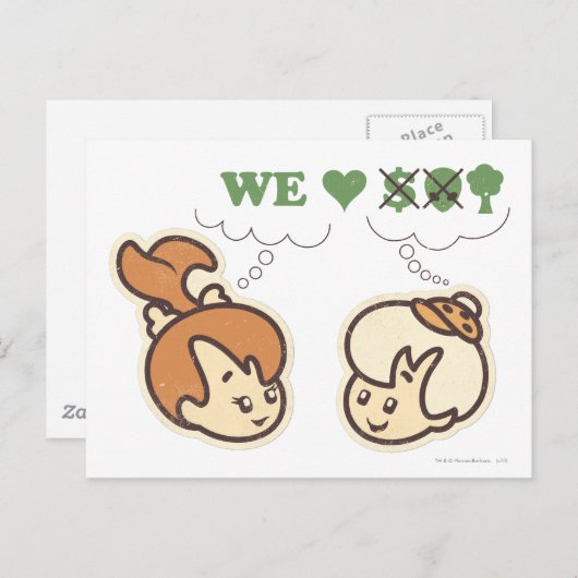 PEBBLES™ and Bam Bam Loves Nature Postkarte (Vorne/Hinten)