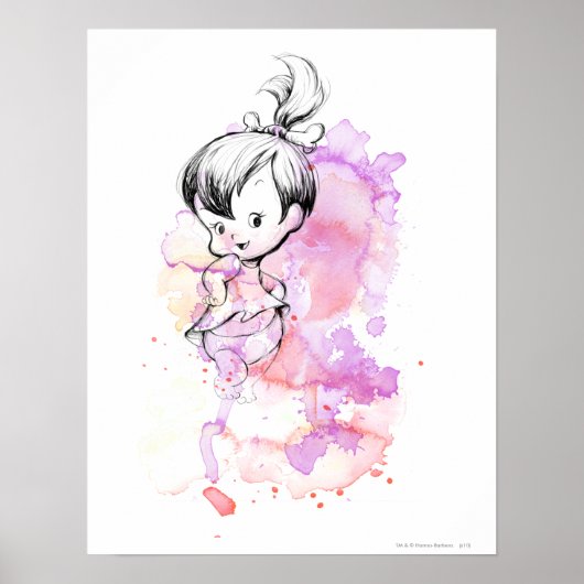 PEBBLES™ Aquarellskizze Poster (Vorne)