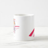 PEBBLES™ auf rosa Regenbogen Kaffeetasse (Mittel)