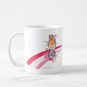 PEBBLES™ auf rosa Regenbogen Kaffeetasse (Links)