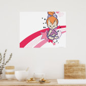 PEBBLES™ auf rosa Regenbogen Poster (Küche)