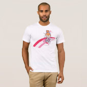 PEBBLES™ auf rosa Regenbogen T-Shirt (Vorne ganz)