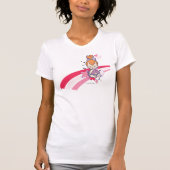 PEBBLES™ auf rosa Regenbogen T-Shirt (Vorderseite)