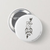 PEBBLES™ Daddy's Girl B&W Button (Vorne & Hinten)
