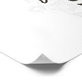 PEBBLES™ Daddy's Girl B&W Poster (Ecke)