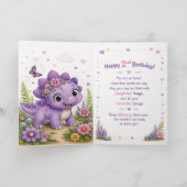 Pebbles Dino-Mite 2. Geburtstag Karte (Innenseite)