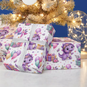 Pebbles Dino-Mite Geburtstag Geschenkpapier