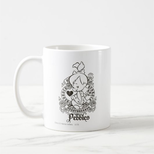 PEBBLES™ Heartbreaker B&W Kaffeetasse (Links)
