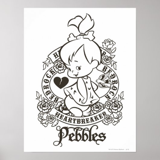 PEBBLES™ Heartbreaker B&W Poster (Vorne)