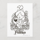 PEBBLES™ Heartbreaker B&W Postkarte (Vorderseite)