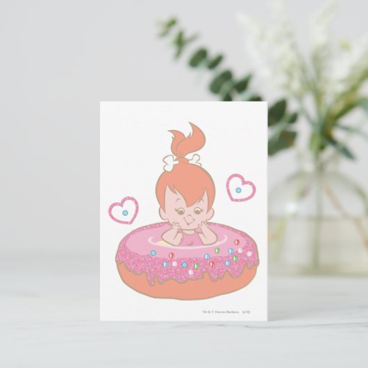 PEBBLES™ in Donut Postkarte (Stehend Vorderseite)