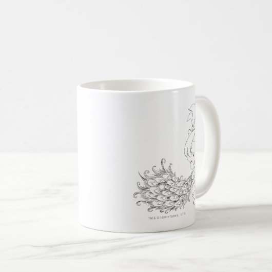 PEBBLES™ in Pfau Kaffeetasse (VorderseiteRechts)