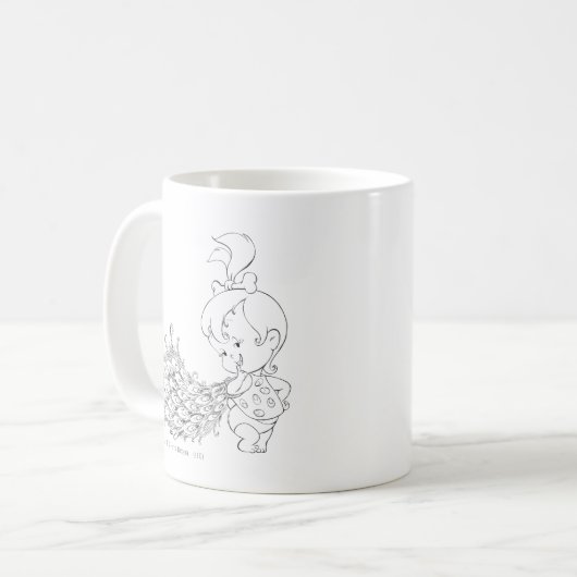 PEBBLES™ in Pfau Kaffeetasse (Vorderseite Links)