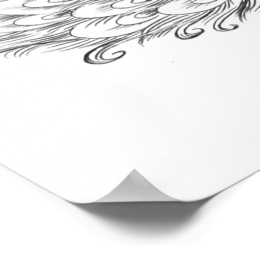 PEBBLES™ in Pfau Poster (Ecke)