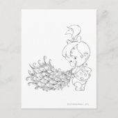 PEBBLES™ in Pfau Postkarte (Vorderseite)