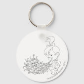 PEBBLES™ in Pfau Schlüsselanhänger (Vorderseite)