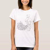 PEBBLES™ in Pfau T-Shirt (Vorderseite)