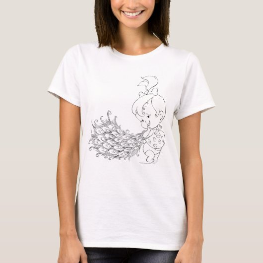 PEBBLES™ in Pfau T-Shirt (Vorderseite)