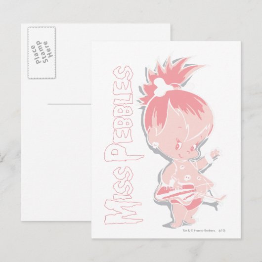 PEBBLES™ in Pink Postkarte (Vorne/Hinten)