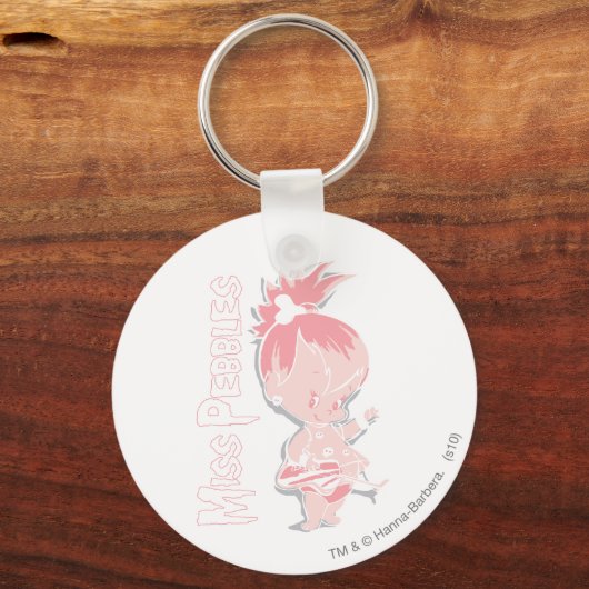 PEBBLES™ in rosa Schlüsselanhänger (Vorderseite)