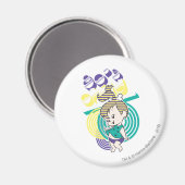 PEBBLES™ Kind der 80er Jahre Magnet (Vorderseite/Rückseite)