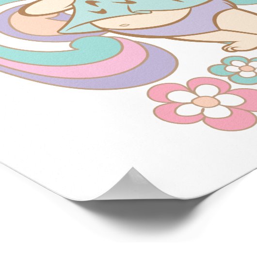 PEBBLES™ Liebe Wirbel Poster (Ecke)