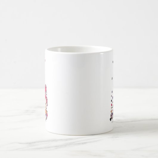 PEBBLES™ Lila Herz Kaffeetasse (Mittel)