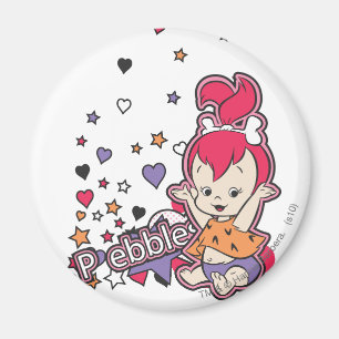 PEBBLES™ Lila Herz Magnet