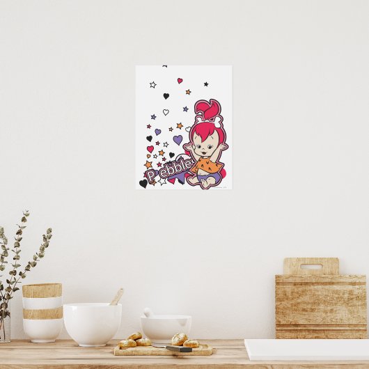 PEBBLES™ Lila Herz Poster (Küche)