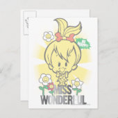 PEBBLES™ Miss Wonderful Postkarte (Vorne/Hinten)