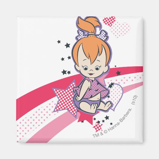 PEBBLES™ on Pink Rainbow Magnet (Vorne)