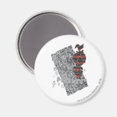 PEBBLES™ Punk Kariert Magnet (Vorderseite/Rückseite)