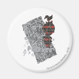 PEBBLES™ Punk Kariert Magnet