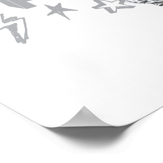 PEBBLES™ Punk Kariert Poster (Ecke)