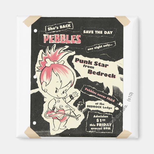 PEBBLES™ Punk Rock Legende Magnet (Vorne)